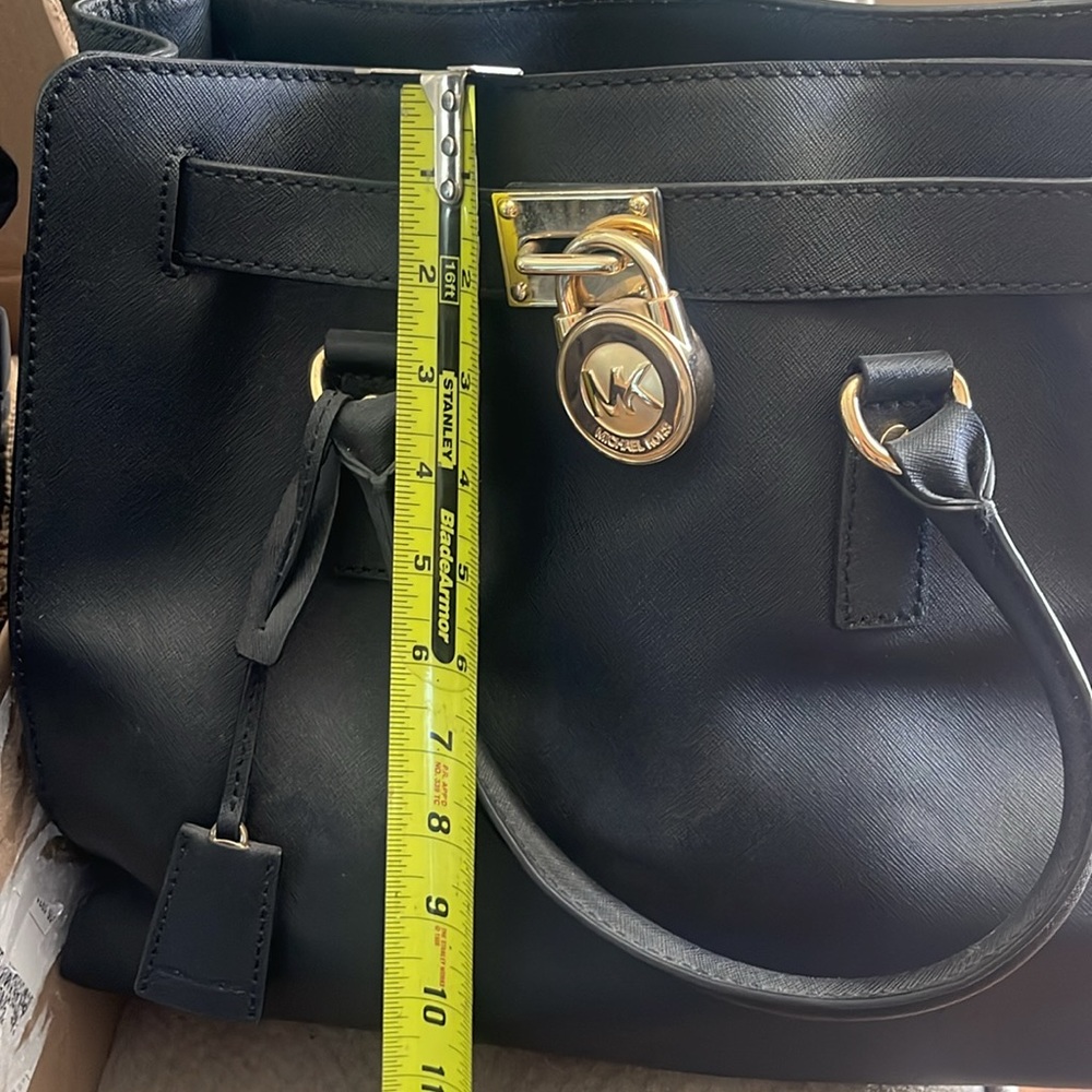 Michael Kors Black Leather Tote Bag - Picture 6 of 7